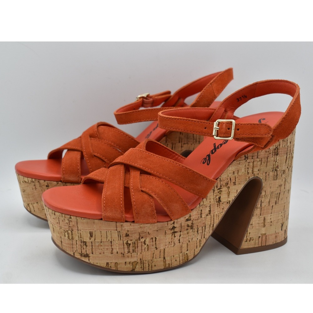 Free People Womens Size EU 37.5 US 7 Lisbon Sunstar Mary Jane Platform Sandals